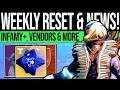 Destiny 2 | WEEKLY RESET & INFAMY BOOST! Extra Loot, DLC News, Vendors, Strikes & Eververse (10 Sep)