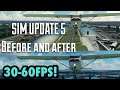 MASSIVE FPS Boost! | MSFS PC Sim Update 5 FPS Before And After | Flight Sim Performance