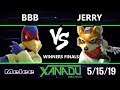 S@X 302 SSBM - Jerry (Fox) Vs. BBB (Falco) - Smash Melee Winners Finals