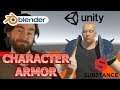 Character Armor Unity Blender Substance Tutorial Workflow Guide UVUnwrap Character Sliders