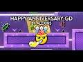Geometry Dash - Happy Anniversary gd by AleXins All Coins 100% Complete