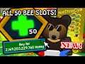 I SPENT 2.2 TRILLION ON 50TH MAX BEE SLOT! | Roblox Bee Swarm