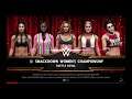 WWE 2K19 Heel Bayley VS Naomi,Carmella,Billie,Brie 5-Diva Battle Royal Match WWE SD Women's Title