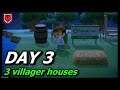 Day 3: Building a bridge & 3 houses for the villagers + Ladder // ANIMAL CROSSING NEW HORIZONS