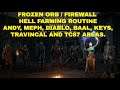 Diablo 2 Resurrected - Orb Firewall Sorc - HELL online farming areas Andy Meph Diablo Baal Keys TC87
