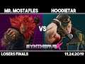 Mr. Mostafles (Akuma) vs Hoodietar (Ed) | SFV Losers Finals | Synthwave X #11