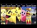 Super Smash Bros Ultimate Amiibo Fights   Request #3935  Yellow Team vs Team Kirby