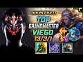 GrandMaster Viego TOP vs Gwen - 천상계 탑 비에고 템트리 룬 몰왕 정복자 ヴィエゴ Виего 破败之王 維爾戈 - LOL KR 11.13