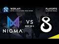 Nigma vs B8 Game 1 (BO3) | WePlay! Dota 2 Tug of War: Mad Moon Playoffs