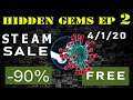 Hidden Gems Episode 2: (6 Games for $5.25)  April 1st  Steam Sale Coronavirus Lockdown Covid19 Free