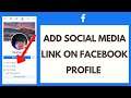 How to Add Social Media Links on Your Facebook Profile 2021