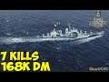 World of WarShips | Austin | 7 KILLS | 168K Damage - Replay Gameplay 4K 60 fps