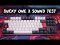 Ducky One 2 Tuxedo TKL | Keyboard Sound Test (Ducky One 2 Sound Test)