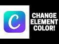 How to Change Color of The Element in Canva