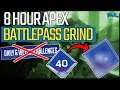 I Grinded the Apex Legends BattlePass for 8 HOURS No Challenges - This is How Many Levels I Got
