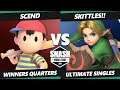 SWT NA West RF Winners Quarters - Scend (Ness) Vs. Skittles! (Young Link) SSBU Ultimate Tournament