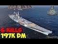World of WarShips | Yamato | 6 KILLS | 197K Damage - Replay Gameplay 4K 60 fps