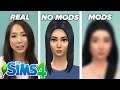 Asian Women Create Themselves In The Sims: No Mods vs. Mods (ft. Luumia)
