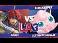 LEVELUP Arena 3 - 7 (Roy) Vs. TimeKeeper (Jigglypuff) SSBU Ultimate Tournament