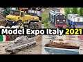 Model Expo Italy 2021 - Verona - Highlights - Boats, Trucks, RC drift, Trains, Lego, Diorama & more!