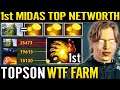 🔥 TOPSON [Tiny] WTF Farm Midas - 1st Item Always Top 1 Networth 7.29 Dota 2 Pro Guide