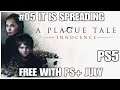 #05 It is spreading, A Plague Tale Innocence, free with PS+ July, Playstation 5, gameplay