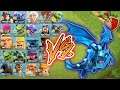 Electro dragon Vs all troops🔥😵troops Vs troops🥰Xtreme battle😵who will win😘coc💞unity clash💘