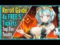 Epic Seven REROLL GUIDE (4X 5* Tickets FREE 2x 5* Heroes & Artifacts) Epic 7 5-Star Summon Tier List