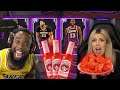 EXTREME HOT SAUCE WINGS PACK OPENING WITH MY GIRL! NBA 2K20 MyTeam