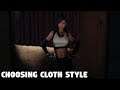 Final Fantasy 7 REMAKE - Cloud choosing cloth style for Tifa
