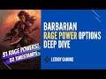 Pathfinder Wrath of the Righteous Class Feature Guide - Barbarian Rage Power Options Deep Dive