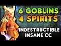 6 Goblins + 4 Spirits?! π± | Indestructible units that TURN EVERYTHING TO STONE | Auto Chess