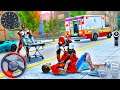 Ambulance Emergency Driving Simulator - Doctor Hero Flying Robot Rescue - Android GamePlay