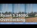 AMD Ryzen 5 3400G Overclocking vs Stock. Benchmark Test Comparison
