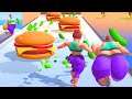 Fat 2 Fit 🍔🥒Max Level Funny Eat Burger Gameplay iOS/Android