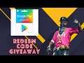 Goggle Play Store Reedem Code Giveway–Garena Free Fire