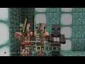 Minecraft 5 pigmenzombies & vindicator vs iron golem!
