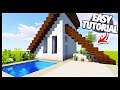 Minecraft: How To Build a Small Modern Starter House (Easy Tutorial)