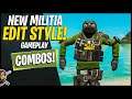New MILITIA DOGGO Edit Style! Combos + Gameplay (Fortnite Battle Royale)