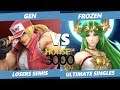 Smash Ultimate Tournament - Gen (Palutena, Terry) Vs. Frozen (Palutena) SSBU Xeno 197 Losers Semis