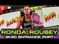 Ronda Rousey w/ 2K20 Title Entrance Port | WWE 2K19 PC Mods