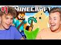 Brothers Play MINECRAFT For The FIRST Time - BROTHERCRAFT #1