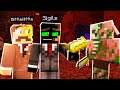 EXPLOITING Piglins FOR SECRET ITEMS on Camp Minecraft