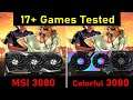 MSI 3080 VS COLORFUL Benchmark comparison