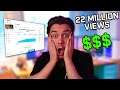This is how much YouTube paid me for my 22 MILLION views video (viral gaming video)