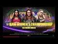 WWE 2K19 Ronda Rousey VS Nikki,Nia Triple Threat 2 Out Of 3 Falls Match WWE Raw Women's Title