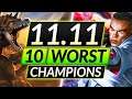 10 WORST Champions You Think Are Good that are ACTUALLY TRASH - Patch 11.11 - LoL Guide