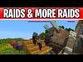 Minecraft 1.14 Raids & More Raids! Road To 100K Is Almost Over..