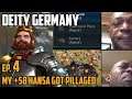 My +58 Hansa got pillaged - Deity Civ 6 Germany Let's Play Ep.4