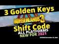 3 Golden Keys Borderlands 3 Shift Code - All Platforms - Expires December 23, 2021